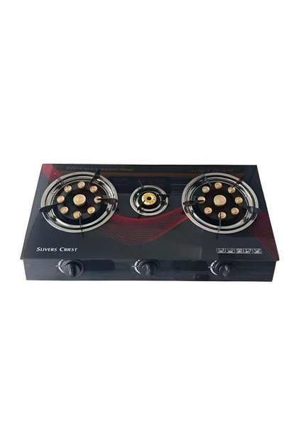SC-003Y 3-Burner Tempered Glass Cooktop with Automatic Ignition