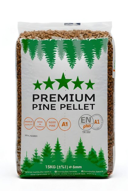 Doğal Çam Peleti %100 Katkısız Doğal 30 Litre (15kg) Çam Kokulu