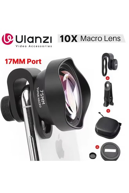 17mm 10X Macro Lens - Universal for iPhone 13-16, Samsung S20-S23 & More - High-Definition