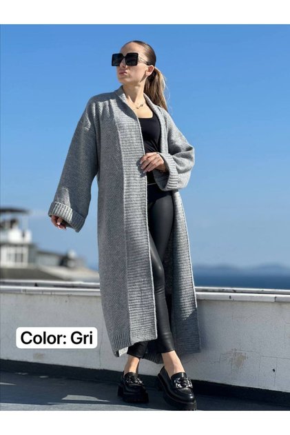 Oversized Cashmere Long Cardigan