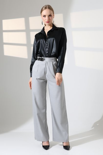 Buy Wide Leg Pants with Belt Accessories Palazzo Pants