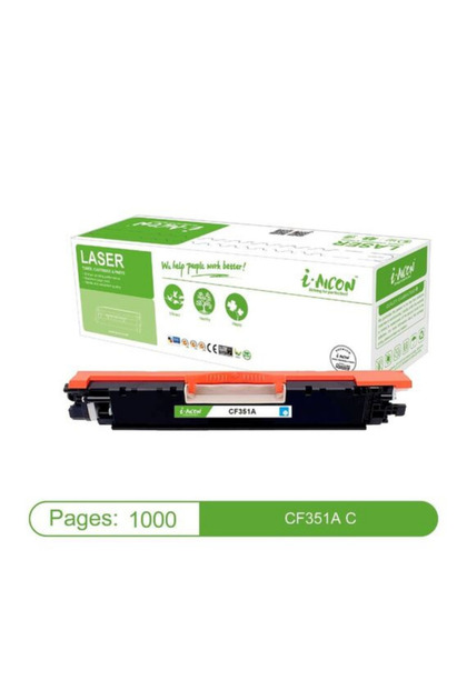 خرطوشة حبر ليزر سماوي متوافقة CF351A 130A CE311A 126A CRG-129-329-729 عالية الإنتاجية (1000 صفحة)