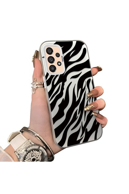 Samsung Galaxy A33 Compatible Silicone Edge Hard Back Anti-Fall Case Wild Tiger