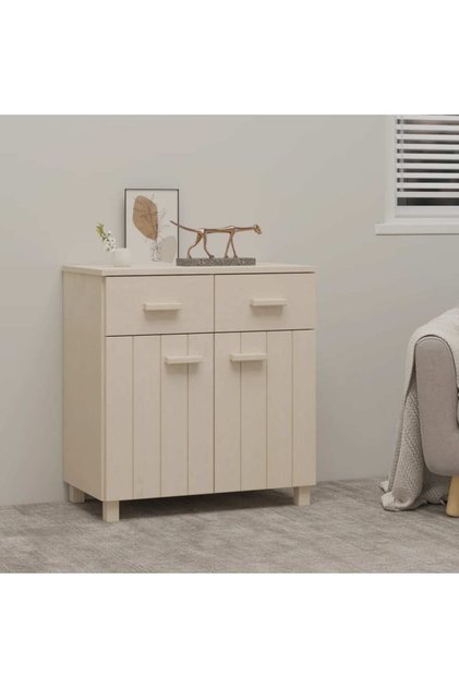 Sideboard HAMAR Honey Brown 79x40x80 cm Solid Wood Pine