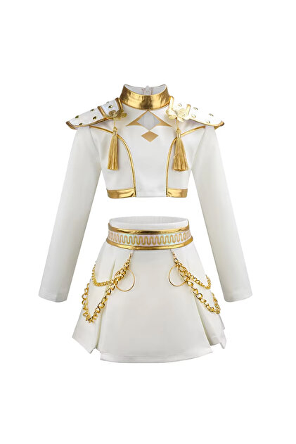 slim fit dress slacks Kpop Demon Hunters Rumi Golden Black Performance Dance Outfit Ver2 ACc –  ACcosplay