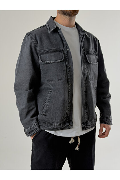 Anthracite Men's Denim Jacket Coc2699