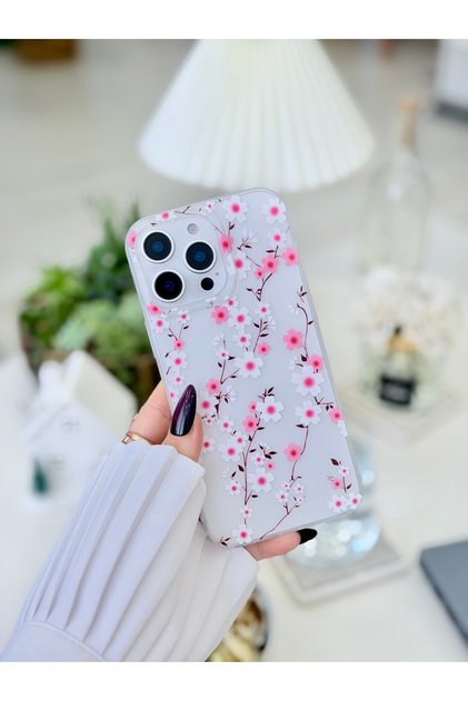 iPhone 14 Promax Compatible Fingerprint Resistant Matte Print Transparent Case