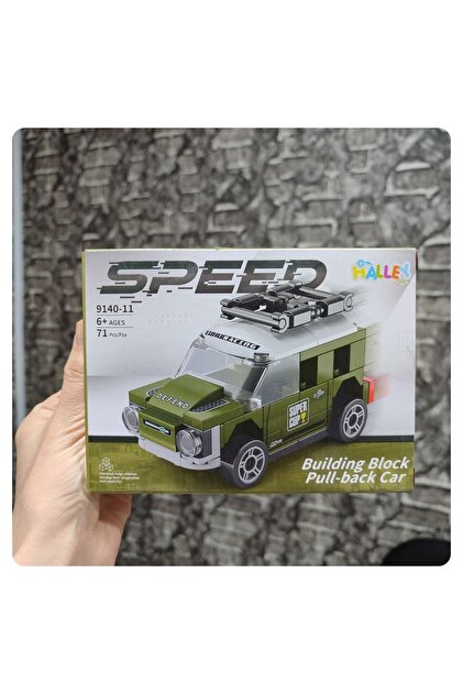 senacacollection Speed Arabalı Yapı Oyuncak Çek-Bırak Model 1 ADET