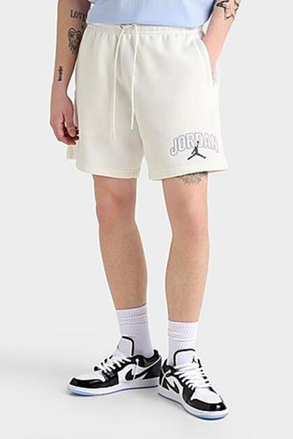 Jordan Brooklyn Fleece Men's Graphic Shorts Erkek Pamuklu Şort Kırık Beyaz