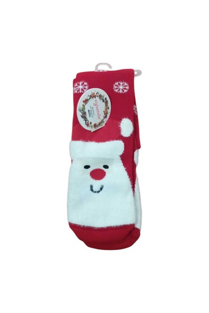 Red Christmas Themed Towel Socks