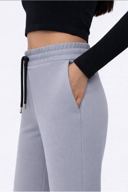 Women's Gray Modal Sweatpants-P2273