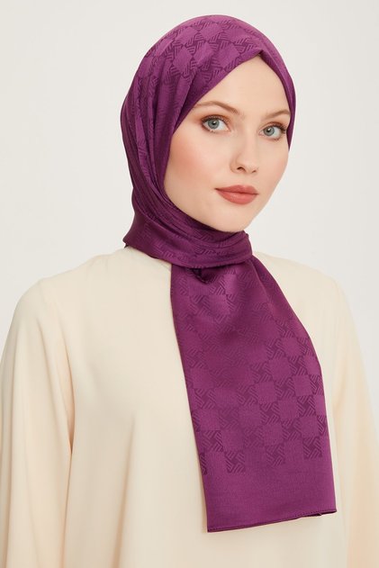 Fresh Dama Desen Mor Green Şal 1 - 241836