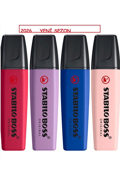 Stabilo Boss Nature Colors Wildflower Edition 4'lü Fosforlu Kalem