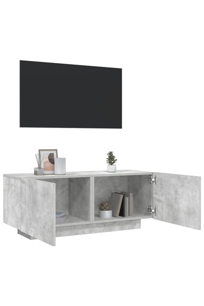 TV Cabinet Concrete Grey 100x35x40 cm Engineered Wood