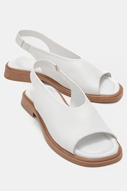 Seymour Women's Genuine Leather Sandals White