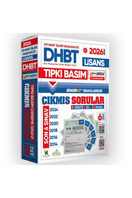 İnformal Yayınları 2026 KPSS-DHBT Lisans ÖSYM Çıkmış Soru Tıpkı