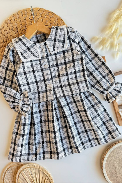 Girls' Tweed Gilet and Jacket Two-Piece Set
