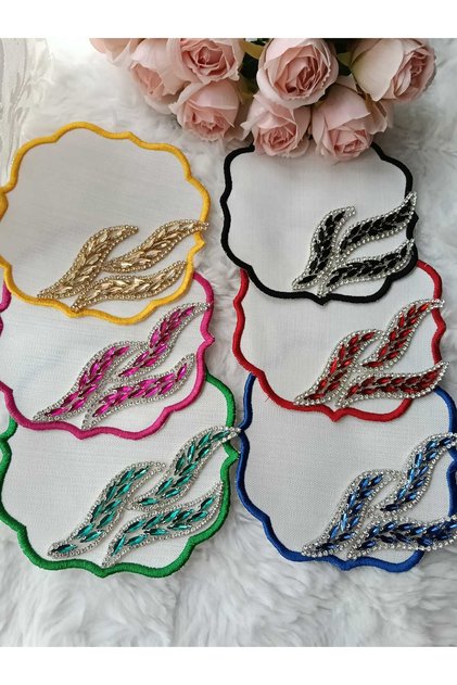 KAHVE YANI TASLI KOKTEYL SUNUM PEÇETE 6 ADET