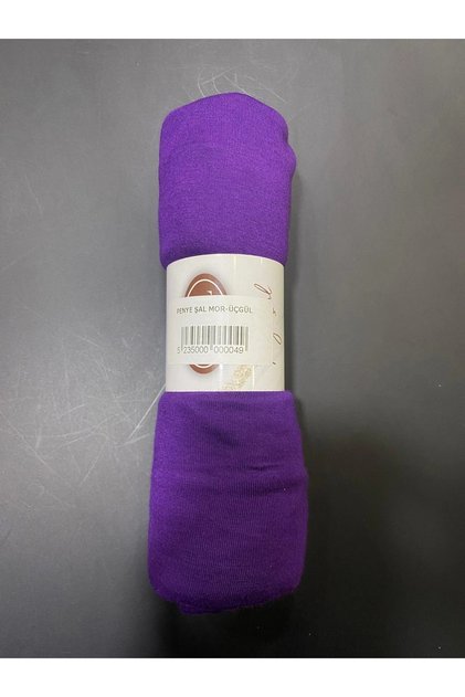 Combed Cotton Shawl Purple-Triangle