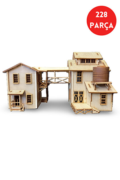 ALGWOOD Nostaljik Fabrika ve Atölye Ahşap Maket Kiti–228 Parça 3D