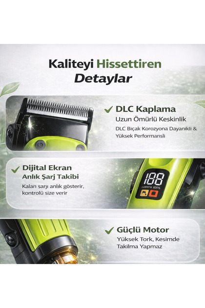 HELIX COSMETIC Lesima Fade Clipper tıraş makinesi FX2 Set - Fiyatı