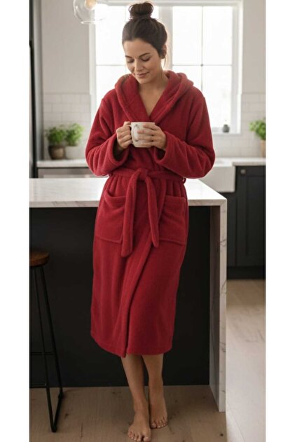 open lace back dress Women's Merino Wool Thermal Dressing Gown main image 0