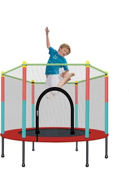 Indoor Trampoline with Guardrail Fitness for Kids