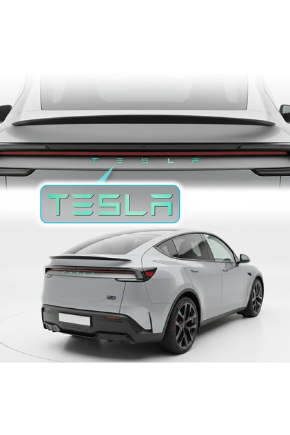 Tesla Model 3-Y Rear Logo Letter Emblem Sticker Set (2 Pieces)