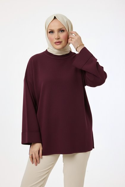 44186 - Stylish Comfortable Rayonelit Women's Long Flowy Slim Knit Sweater