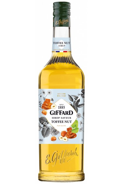 Toffee Nut Şurup 1 L Premium Karamelli & Fındık Aromalı Kokteyl İçecek Şurubu