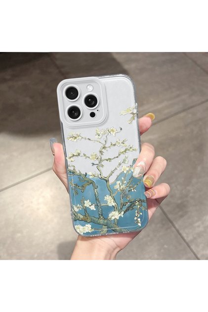 iPhone 15 Pro Max Compatible Case Camera Protection Transparent Ultra Thin Silicone Cover Classic Beauty
