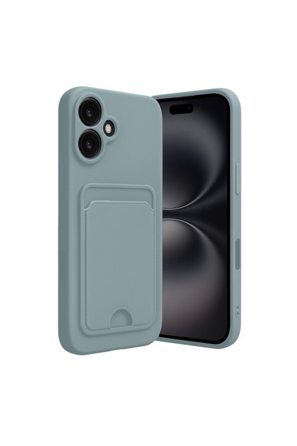 iPhone 16 Compatible Case with Card Holder and Business Card Slot, Slim Design, Colorful Soft Cover