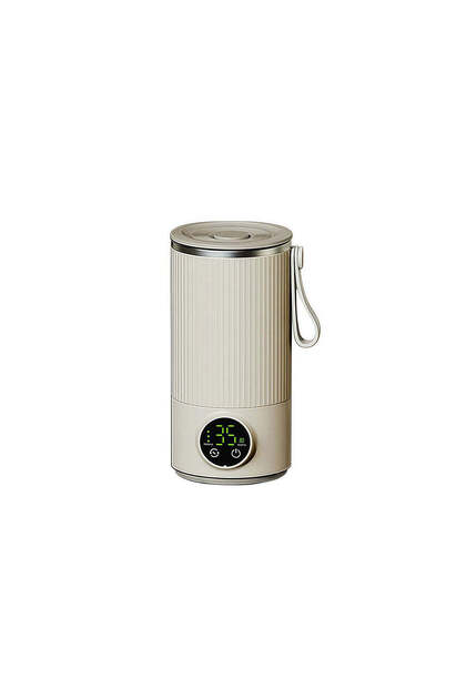 Portable Electric Milk Warmer & Mixer 300mL, 6 Temperature Levels for Coffee & Baby Milk