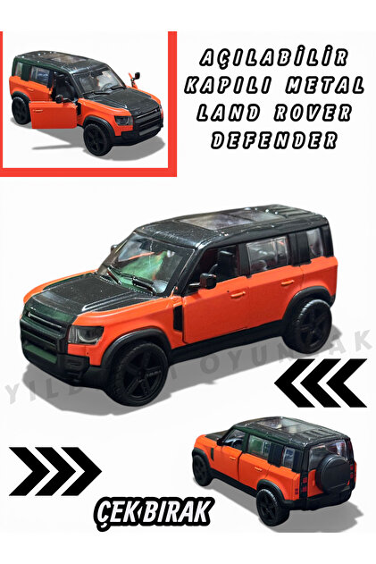 YILDIRIM OYUNCAK Metal Çek Bırak Koleksiyonluk Land Rover Defender