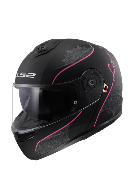 STROBE 2 LUX MAT SİYAH-PEMBE KASK