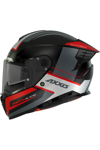 Motosiklet Kask Hawk Evo Daytona B15 Mat Full Face Güneş Vizörlü Motor Kaskı