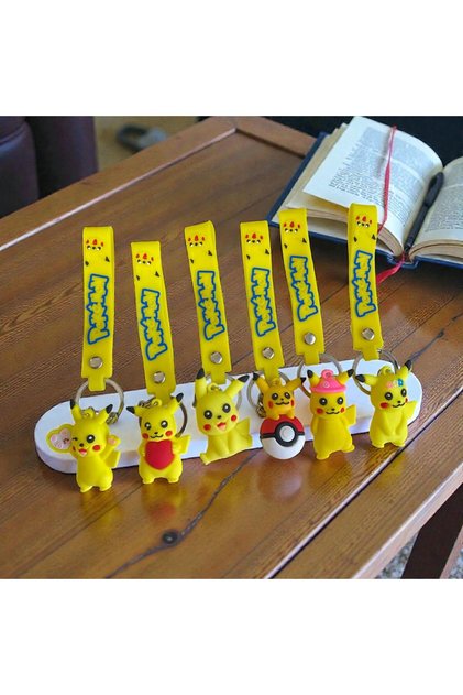 Set of 6 Keychains – Bag Ornament