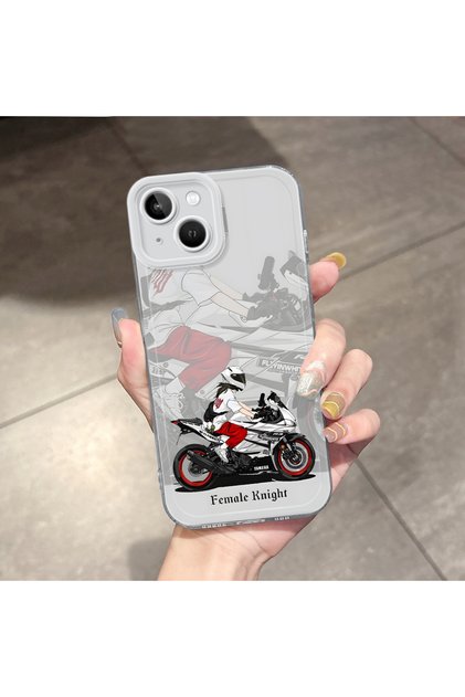 iPhone 13 Compatible Transparent Anti Fall Motor Airbag Soft Silicone Phone Case