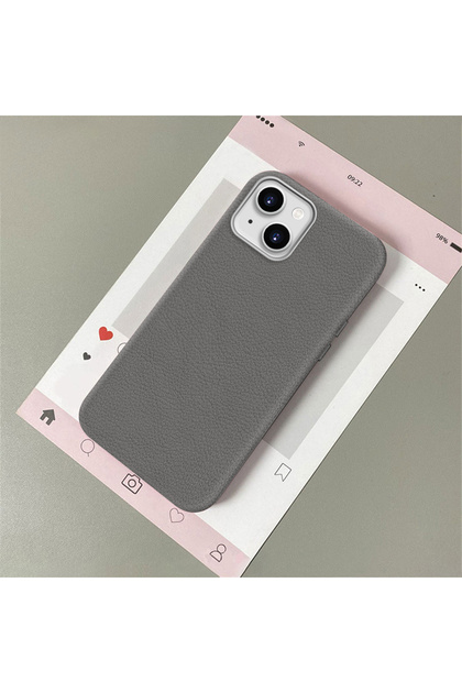 iPhone 13/14 Compatible Leather Texture Anti Fall Soft Silicone Phone Case