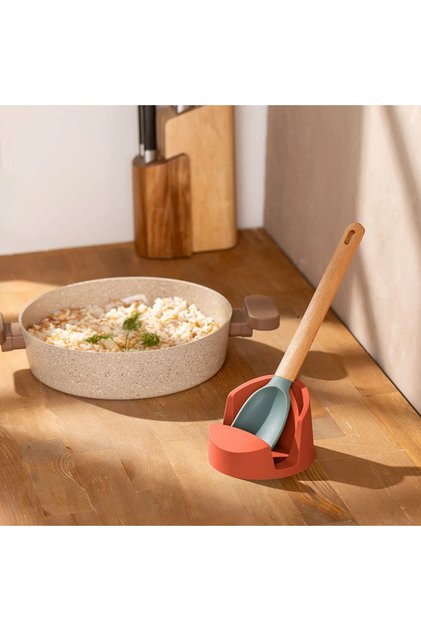 Rustic Silicone Spoon Rest