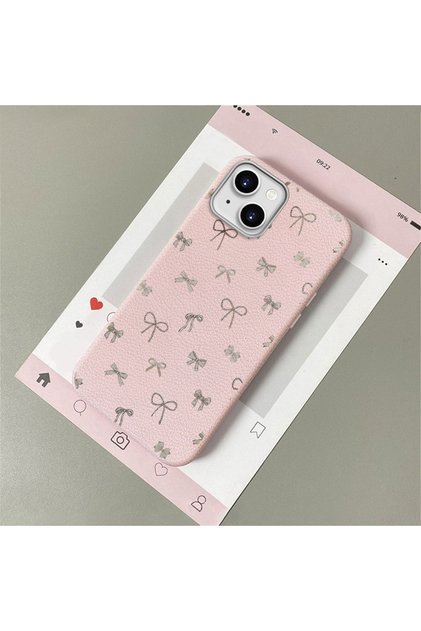 For iPhone 14 Plus/15 Plus Compatible Leather Texture Anti Fall Soft Silicone Phone Case Corner Band