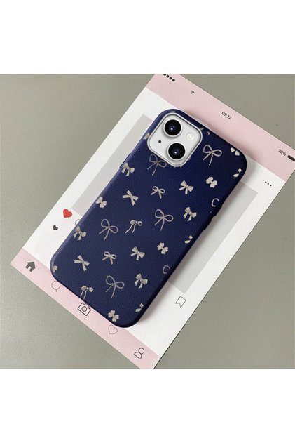 iPhone 13/14 Compatible Leather Texture Anti Fall Soft Silicone Phone Case Corner Band