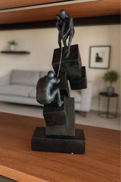 Decorative model of the Al-Taawon team on top of cubes – Fibro – 35x12 cm