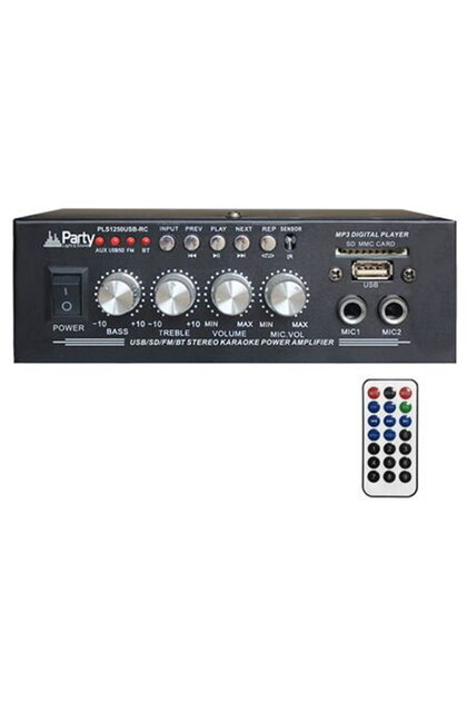 КАРАОКЕ УСИЛВАТЕЛ 2X25W С БЛУТОУН/USB/SD/AUX И ДИСТАНЦИОННО УПРАВЛЕНИЕ