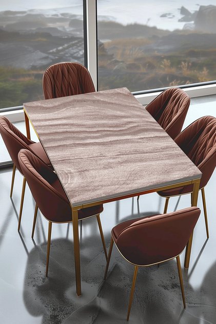 Travertine Pattern Table Covering Foil Self Adhesive Foil