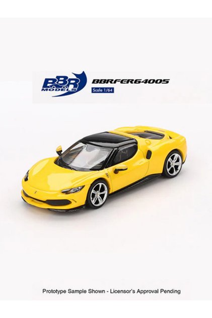 Mini GT x BBR Ferrari 296 GTB 1/64 Limited Diecast Model – Giallo Modena