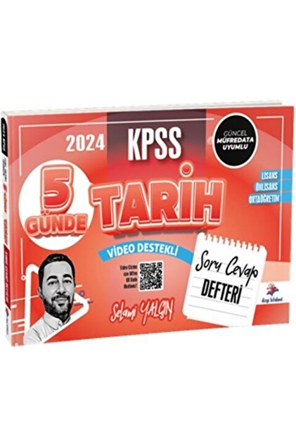 Dizgi Kitap KPSS Tarih 5 Günde Soru Cevap Defteri Lisans-Önlisans