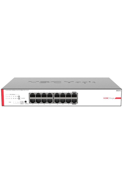 Magic Bs216 16 Port 10/100/1000 Unmanaged Rack Mount Switch Metal Case