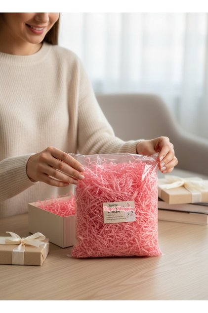 Pink Crinkle Paper 100 Gr Filling Material Gift Box Inner Filler Packaging Filler Natural Crinkle Paper Ornament