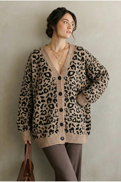 Oversize-Strickjacke